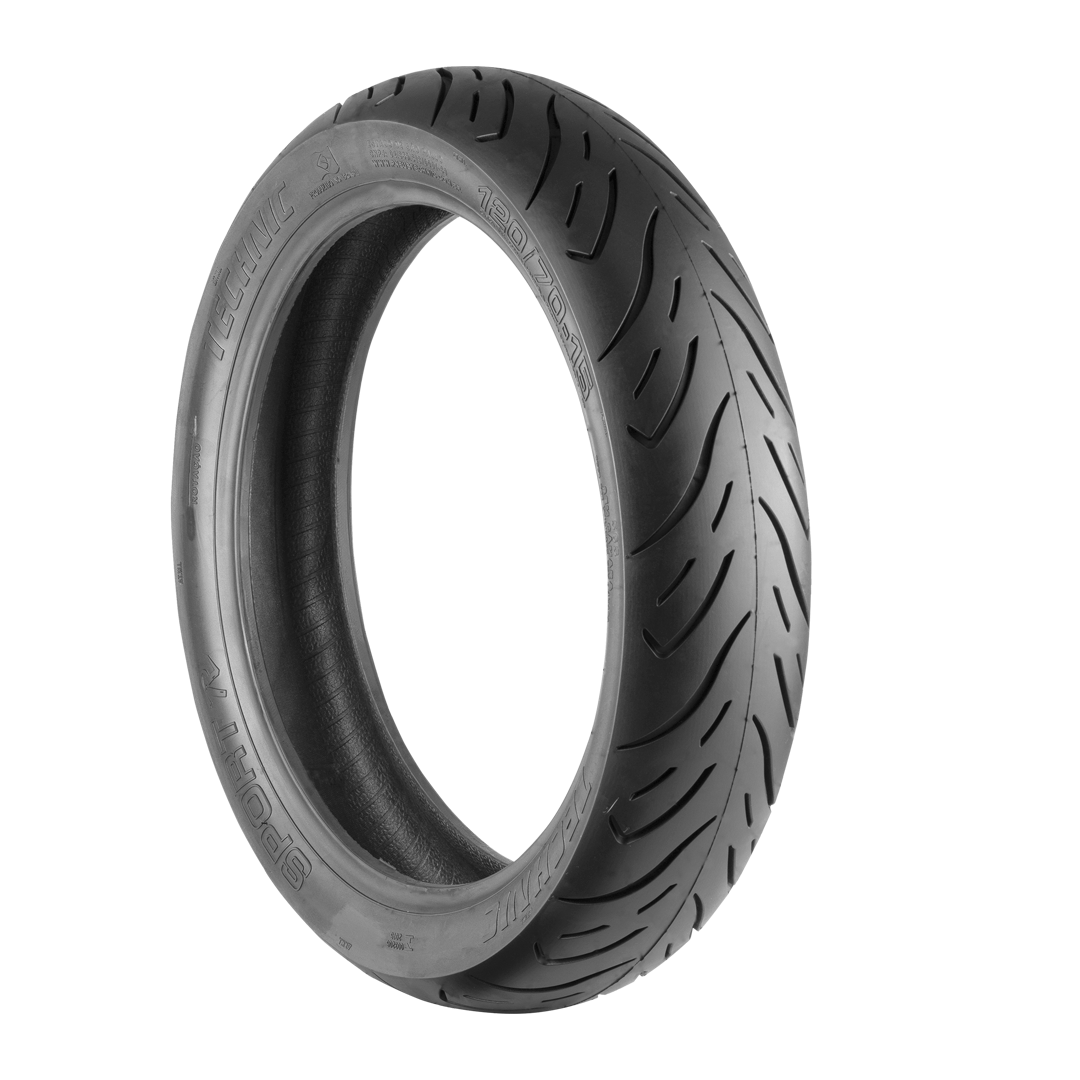 Pneu p/ moto aro 15 * 120/70-15 - diant. xmax 250, maxsym 400, burgman 650 e similares (sport r) s/câm.